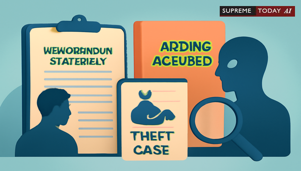 Can a Section 27 Evidence Act Memorandum Alone Establish Accused Status in Theft Cases?