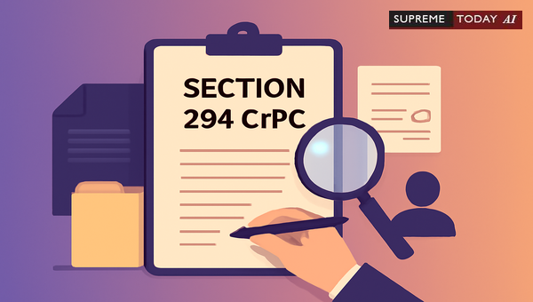 Procedures for Filing and Admitting Additional Documents Under Section 294 of the CrPC