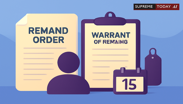 Applying Section 309 CrPC Remand Warrant Procedures and 15-Day Custody Limits