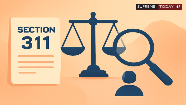 Maintainability of Section 311 CrPC Applications on Judgment Date: Judicial Principles