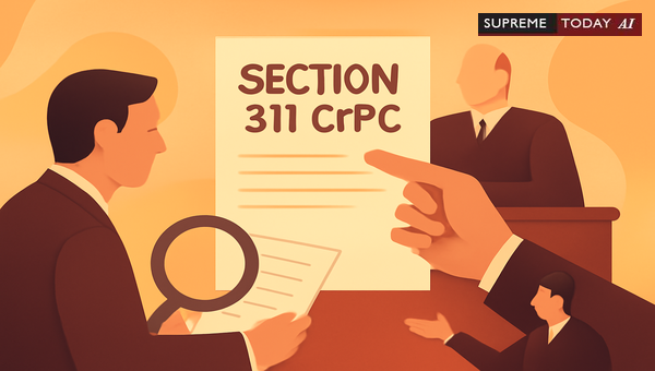 Invoking Section 311 CrPC for Summoning or Recalling Witnesses in Criminal Trials