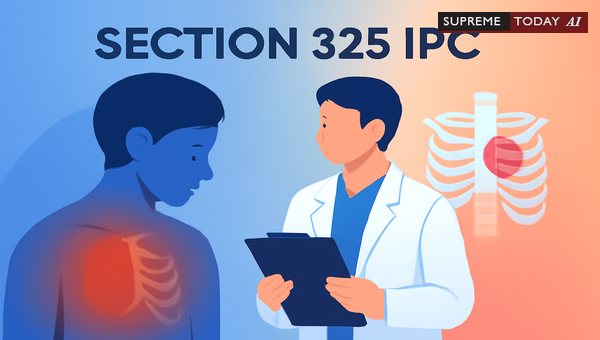 Section 325 IPC Liability for Internal Injuries Caused by Shaking Without External Trauma