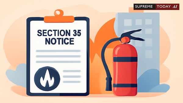 Procedural Mandates for Valid Section 35 Notices in Fire Safety and Regulatory Compliance