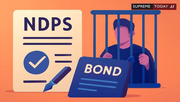 Bond and Bail Under Section 39 of the NDPS Act: Judicial Principles and Prerequisites