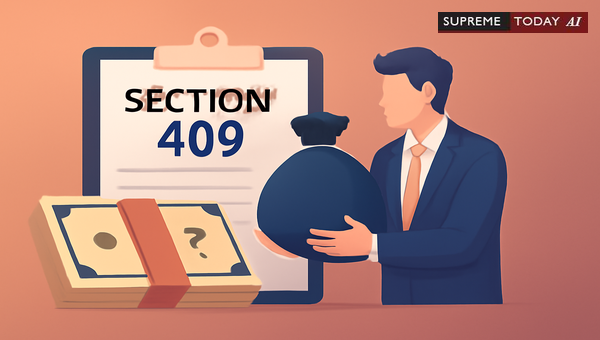 Criminal Breach of Trust under Section 409 IPC: Liability for Cash Handover Failure During Transfers
