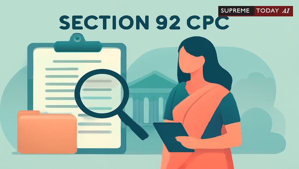 Document Production and Leave Requirements for Section 92 CPC Public Trust Litigation