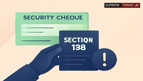 Security Cheque Liability Under Section 138 of the Negotiable Instruments Act: Judicial Trends