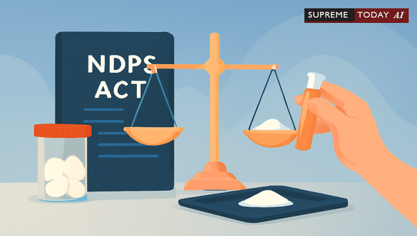 Determining Seized Narcotics Quantity under NDPS Act: Judicial Principles and Sampling Procedures