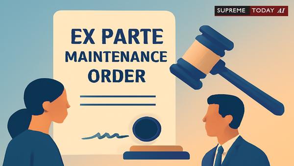 Can Ex Parte Section 125 CrPC Maintenance Orders Be Set Aside Once Execution Is Filed?