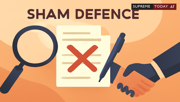 Sham Defence in English Law Legal Precedents and Judicial Principles of Deception