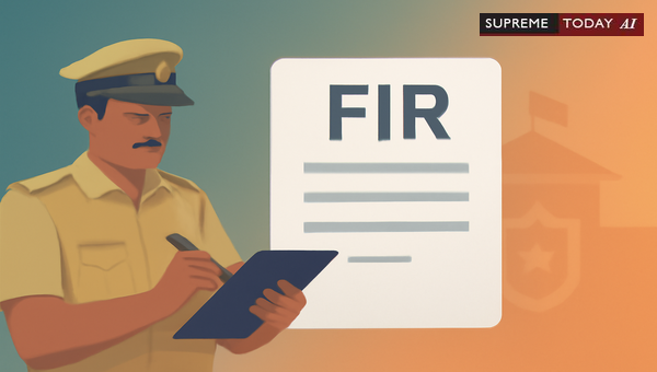 Can an SHO Register an FIR Against a Police Officer from the Same Station?