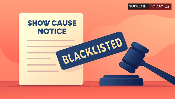 Is a Show Cause Notice Mandatory Before Blacklisting a Firm in India?