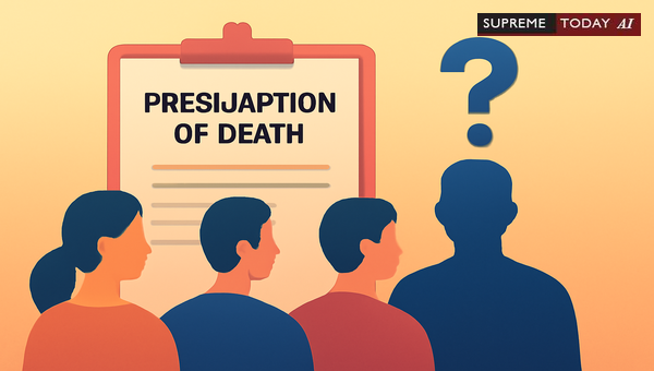 Simultaneous Declaration of Presumed Death for Groups under Section 108 Indian Evidence Act