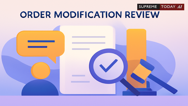Legality of Seeking Simultaneous Modification and Review Petitions for Court Orders