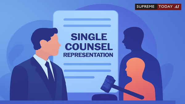 Permissibility of Single Counsel Representing Appellant and Proforma Respondent in Indian Courts