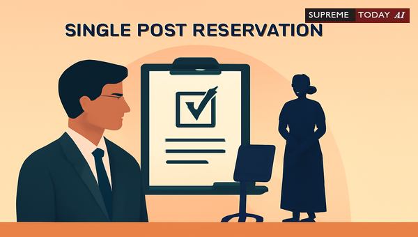 Unconstitutionality of Single-Post Reservation: Analysis of Supreme Court Doctrine