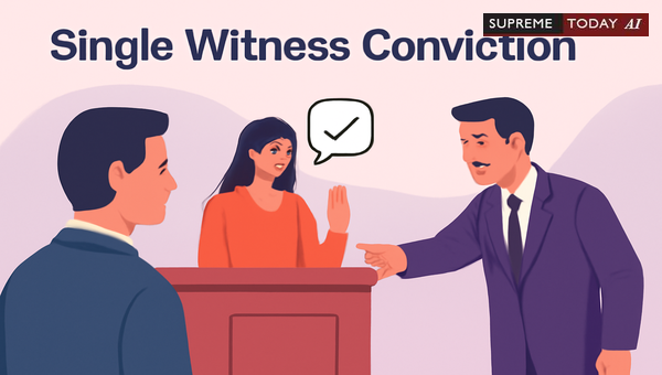 Conviction on Single Testimony: Admissibility When Other Witnesses Turn Hostile
