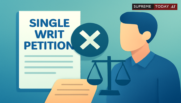 Can Multiple Parties File a Single Writ Petition for the Same Cause of Action?