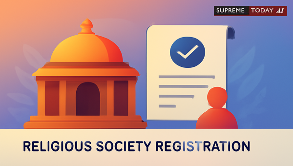 Is Religious Society Registration Illegal Under the Societies Registration Act 1860?