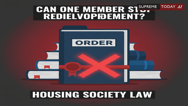Can a Sole Dissenting Member Block Society Redevelopment?