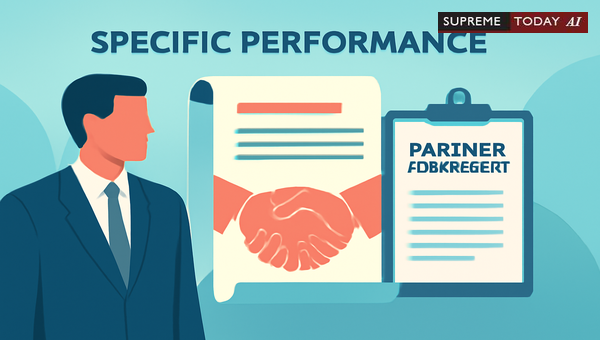 Specific Performance Suits Against Partnership Firms: Legal Requirements and Hurdles