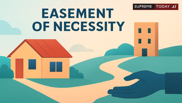 Sree Swayam Prakash Ashramam Ruling on Easements of Necessity and Prescription