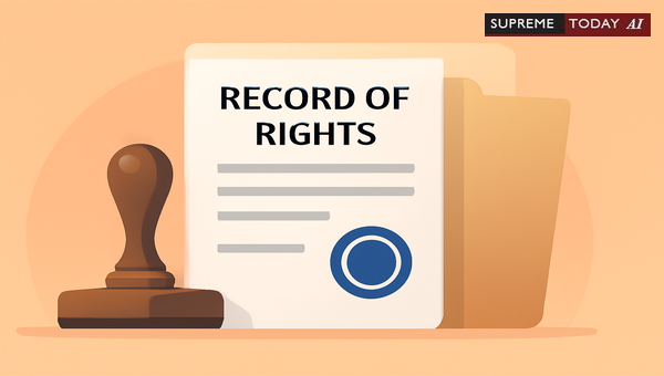 Stamp Duty on Records of Rights: When Settlement Authority Documents Constitute Instruments