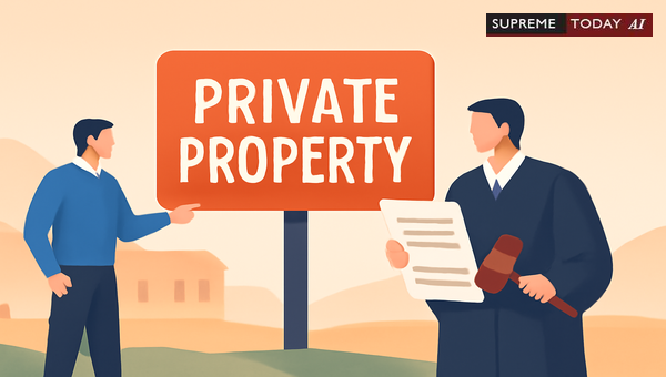 State Government Forcible Encroachment on Private Land: Judicial Precedents and Restrictions