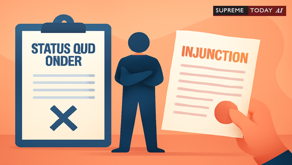 Status Quo Orders as Temporary Injunctions under CPC Order 39: Judicial Standards