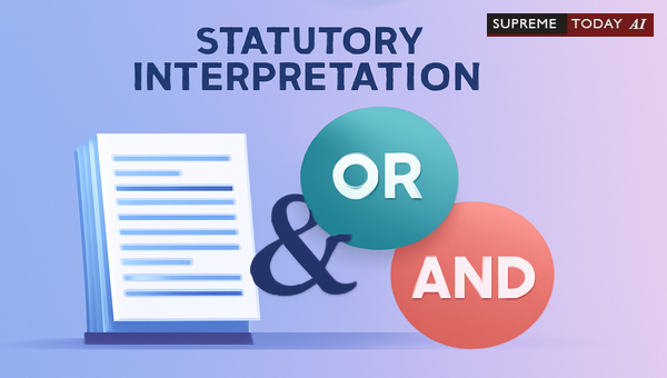 Court Interpretation of Or and And Conjunctions to Prevent Statutory Absurdity