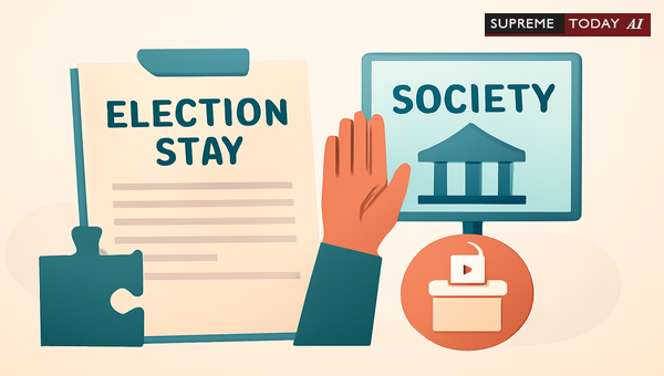 Can an Association Unilaterally Stay or Suspend Election Process After Issuing Notification?