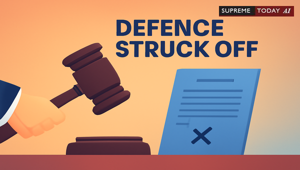 When Courts Strike Off Defence Under Order XV Rule 5 CPC for Wilful Default