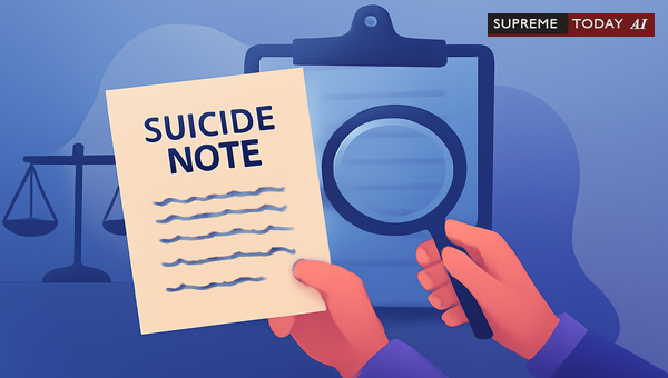 Admissibility of Suicide Notes as Evidence: Forensic Validation and Judicial Precedents
