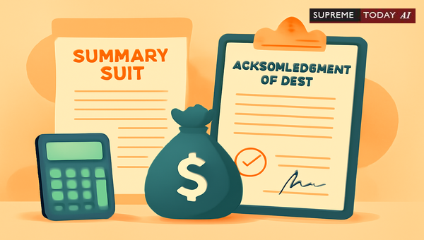 Maintainability of Summary Suits for Debt Recovery Based on Invoices Without Explicit Acknowledgment