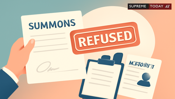 Summons Refusal on Plaintiff Identification Alone: Invalidating Ex-Parte Decrees