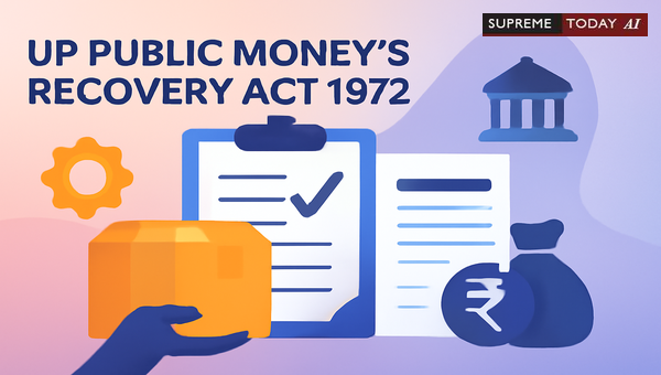 Does Supply of Goods to UP Government Constitute Taxable Recovery Under the 1972 Act?