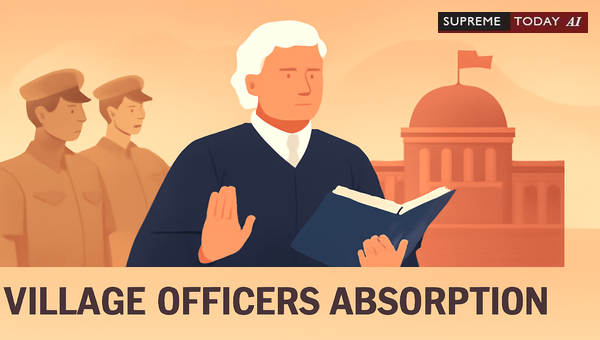 Supreme Court on Absorption of Part-Time Village Officers into Government Service Roles