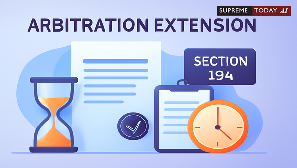 Supreme Court Rules Arbitral Mandates Extendable Post-Expiry Under Section 29A
