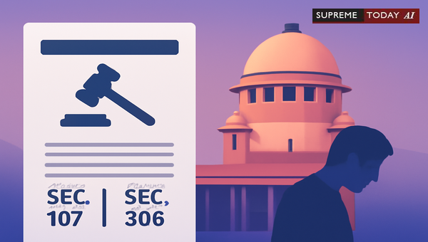 Supreme Court Constitution Bench Rulings on Abetment of Suicide under Section 306 IPC