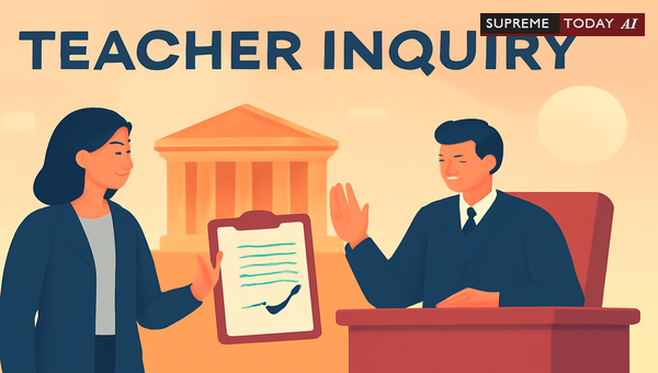 Supreme Court Directives on Disciplinary Inquiries Against Private School Teachers