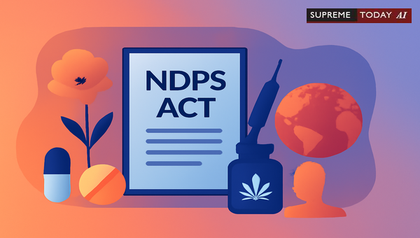 Supreme Court Jurisprudence on NDPS Act Provisions and International Narcotic Conventions