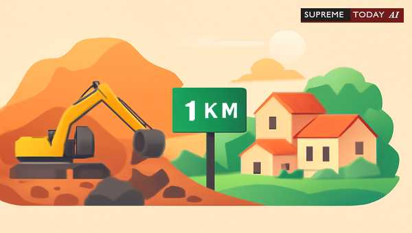 Supreme Court Jurisprudence on 1km Mining Buffer Constraints Near Human Habitations