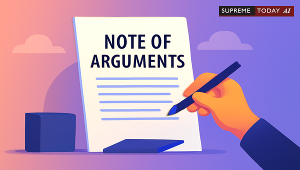 Structuring Supreme Court Notes of Arguments: Procedural Standards and Best Practices