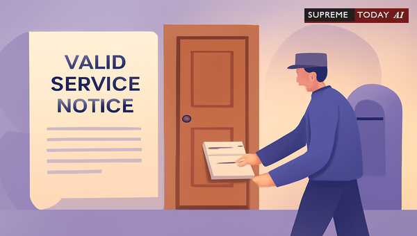 When Is 'Door Locked' Viewed As Valid Service of Notice Under Supreme Court Precedents?