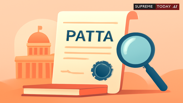 Supreme Court Principles on Patta as Evidence of Possession and Land Title Ownership