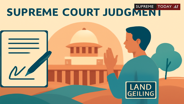 Supreme Court Ruling on Ryot Rights and Collusive Decrees in Land Ceiling Proceedings