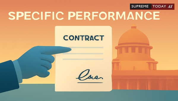 Supreme Court Rulings on Evaluating Party Conduct and Readiness in Specific Performance Suits