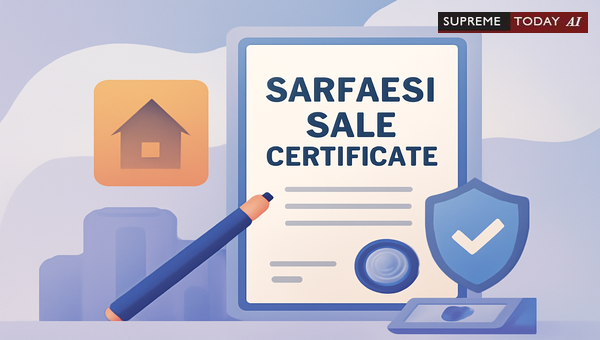 Supreme Court on SARFAESI Sale Certificates: Why Stamp Duty and Registration are Not Required