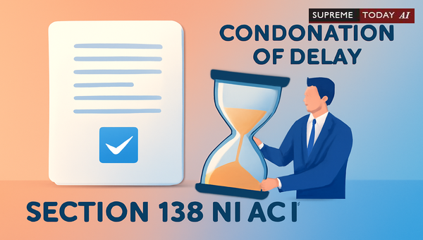 Supreme Court Standards for Condoning Delays in Filing Section 138 NI Act Complaints
