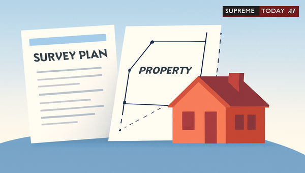 When Is a Survey Plan Legally Mandated in Property Injunction Proceedings?
